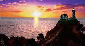 ~ Moving Picture Sunrise at Lighthouse -SML