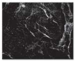 A Cuttingboard Trivet 15x12 Tempered Glass Black Marble