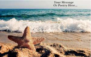 * A Beach Coastal  Tempered Glass CuttingBoard Trivet Starfish