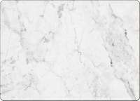 *4 Cork-Backed Hardboard Table-Placemats Faux White Marble