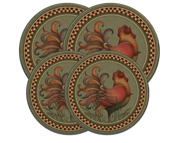 Garden Rooster Round Stove Burner Covers Garden Rooster Round Stove Burner Covers