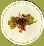 `Vintage Grape-Round Metal Burner Cover `Vintage Grape-Round Metal Burner Cover