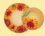 `Evening Sun-Round Sunflower Metal Burner Cover `Evening Sun-Round Sunflower Metal Burner Cover