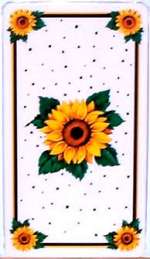 LAST SET!!! Metal Burner Covers Double/Rectangle Sunflowers LAST SET!!! Metal Burner Covers Double/Rectangle Sunflowers