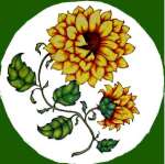* One Country Sunflower- Round Metal Burner Covers * One Country Sunflower- Round Metal Burner Covers