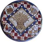 * Wheat Stack Round Metal Stove Burner Covers * Wheat Stack Round Metal Stove Burner Covers