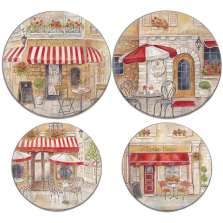 Bistro Street Cafe Round Burner Covers Bistro Street Cafe Round Burner Covers