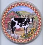 `Burner Covers New Cow Round Metal `Burner Covers New Cow Round Metal