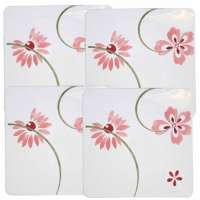 ~Corelle Coordinate Pretty Pink Square Gas Burner Covers ~Corelle Coordinate Pretty Pink Square Gas Burner Covers