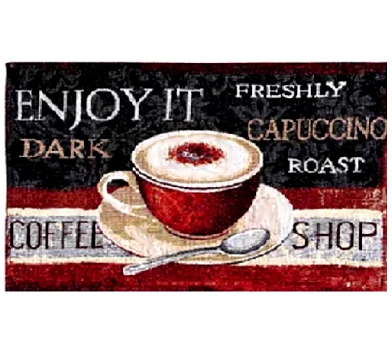 *4 Cloth-Fabric Tapestry-Coffee Themed Placemats Cappuccino *4 Cloth-Fabric Tapestry-Coffee Themed Placemats Cappuccino