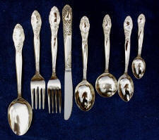 Regency Stainless Steel Flatware Service for 12 Regency Stainless Steel Flatware Service for 12
