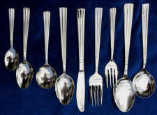 Victoria Stainless Steel Flatware Service for 12 Victoria Stainless Steel Flatware Service for 12