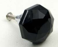 Large Set Of 2 Black Crystal Glass DrawerDoor Pull Large Set Of 2 Black Crystal Glass DrawerDoor Pull