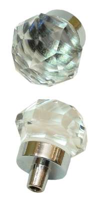 SMALLSet Of 2 Clear Crystal Glass DrawerDoor Pull SMALLSet Of 2 Clear Crystal Glass DrawerDoor Pull