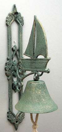 Cast Iron Sailboat Bell