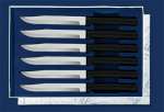 G206 Black Handle Rada Utility Knife - Set of 6 G206 Black Handle Rada Utility Knife - Set of 6
