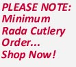 ~ W2212 REMINDER...RADA MINIMUM ORDER ~ W2212 REMINDER...RADA MINIMUM ORDER