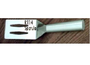 Rada Cutlery Cheese Knife Stainless Serrated Edge Steel Resin, 9-5/8  Inches, Black Handle