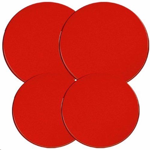 *Round Solid Red Round Metal Burner Covers *Round Solid Red Round Metal Burner Covers
