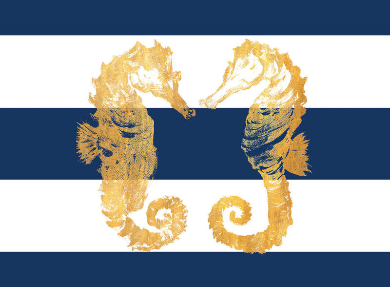 ! CLEARANCE CorkBack Hardboard Placemats Nautical Seahorses ! CLEARANCE CorkBack Hardboard Placemats Nautical Seahorses