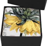* 4 Cork-Backed Coasters Yellow Floral Conservatory * 4 Cork-Backed Coasters Yellow Floral Conservatory