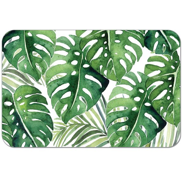 ! 4 Vinyl Plastic Placemats Palm Leaf Tropical Foliage ! 4 Vinyl Plastic Placemats Palm Leaf Tropical Foliage