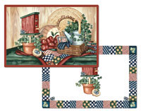 A Patchwork Quilt 4 Plastic Placemats Country Sampler A Patchwork Quilt 4 Plastic Placemats Country Sampler
