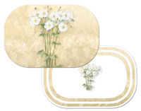 * 4 Corelle Coordinate Varietals-I Floral 4 Vinyl-Plastic Place * 4 Corelle Coordinate Varietals-I Floral 4 Vinyl-Plastic Place
