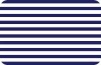! Nautical Beach Stripe 4 Navy Blue Plastic Placemats ! Nautical Beach Stripe 4 Navy Blue Plastic Placemats