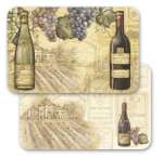 1 Set of 4 LEFT Vineyards Grape Wine Theme 4 Vinyl/Plastic Plac 1 Set of 4 LEFT Vineyards Grape Wine Theme 4 Vinyl/Plastic Plac