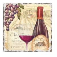 * Absorbent Stone Cork-BackedTile Trivet Wine Tradition * Absorbent Stone Cork-BackedTile Trivet Wine Tradition