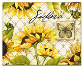 * Sunflowers InBloom Glass Cuttingboard Trivet Counter Protector * Sunflowers InBloom Glass Cuttingboard Trivet Counter Protector