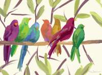 ! 4 Cork Backed Hardboard Placemats Birds Flock Together ! 4 Cork Backed Hardboard Placemats Birds Flock Together