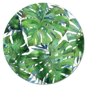 A LazySusan Turntable Serving Platter Tropical Palm Tree A LazySusan Turntable Serving Platter Tropical Palm Tree