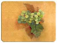 Glass Cuttingboard Trivet Fruit Decor Grapes Glass Cuttingboard Trivet Fruit Decor Grapes