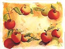 Fruit Theme Apple Collage Glass Cuttingboard Trivet Fruit Theme Apple Collage Glass Cuttingboard Trivet