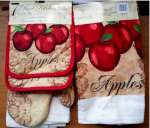 New Kitchen Towel 7 pc Set Apple Orchard