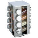 16 Jar Stainless Steel Rotating Spice Rack