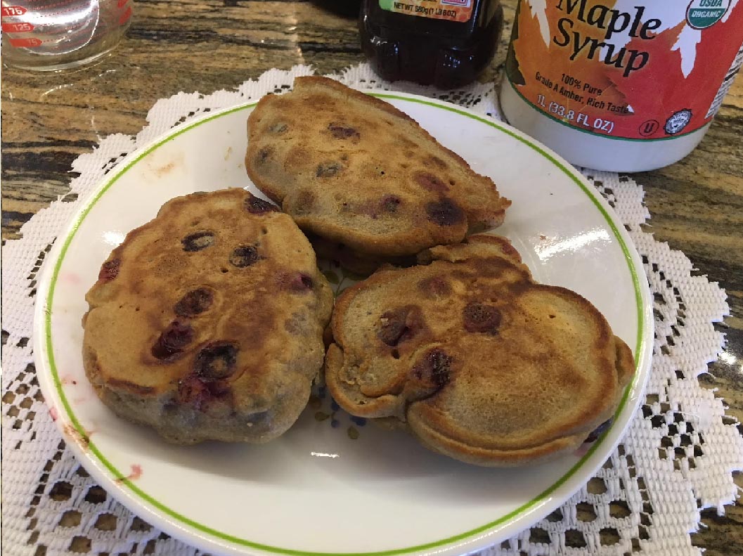 Almond Flour Chocolate Chip Pancakes