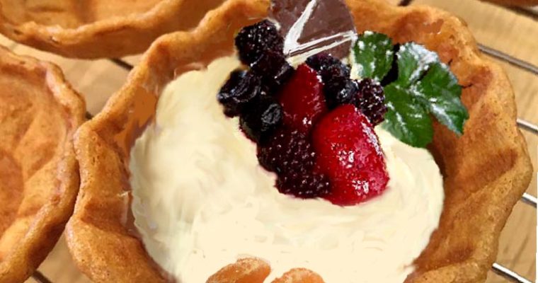 Gluten-Free Vegan Waffle Bowl Tart Recipe