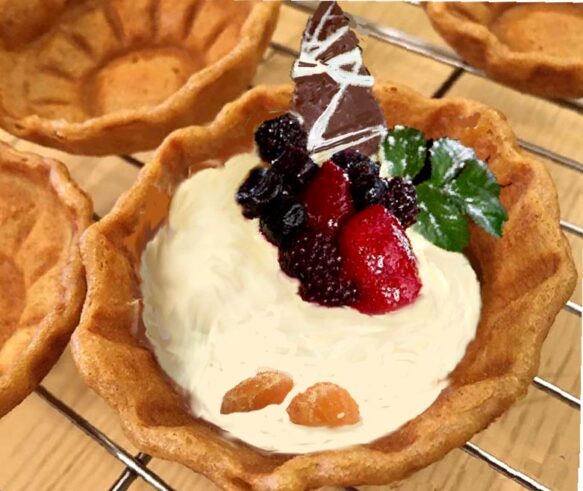 Gluten-Free Vegan Waffle Bowl Tart Recipe